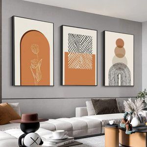 Canvas  24 "X 32" Frame Wall Art, Retro